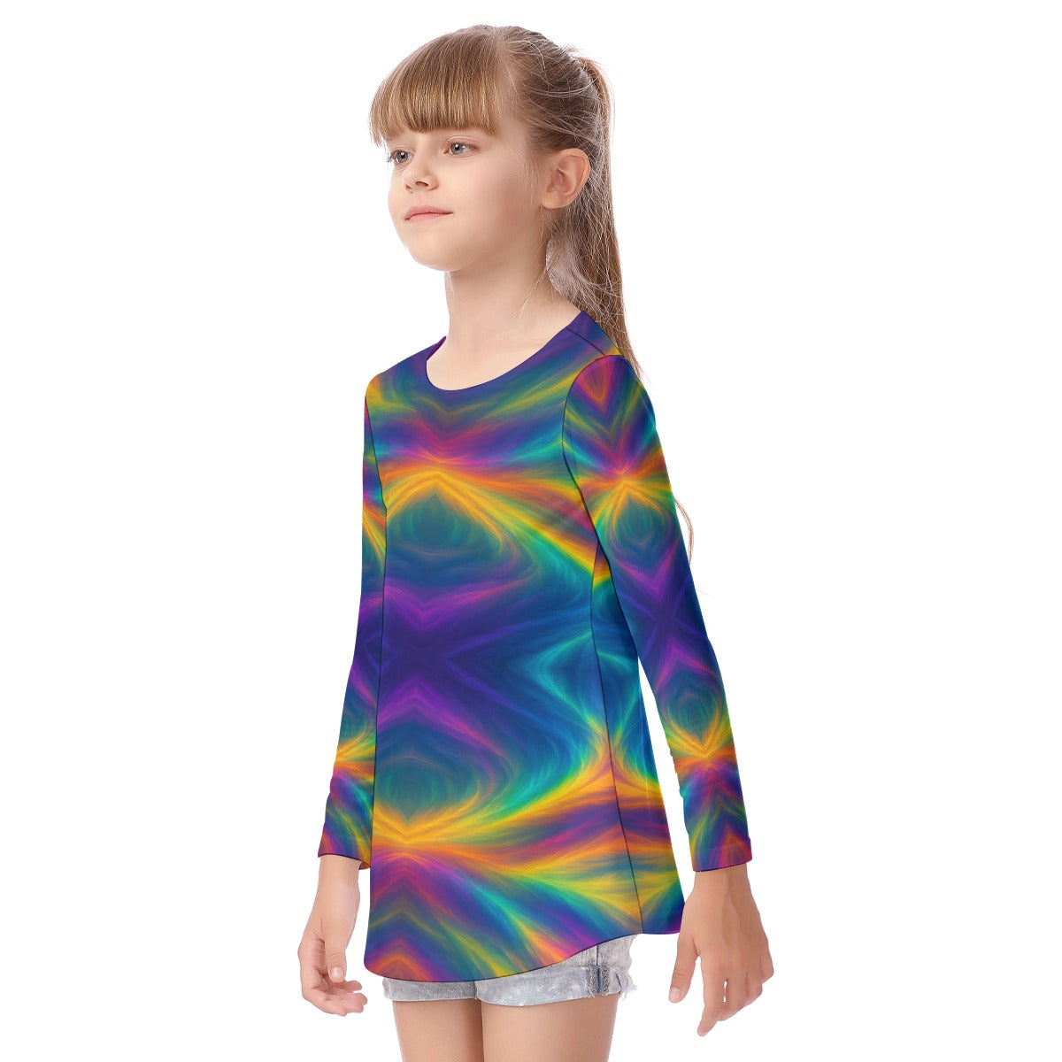 Unisex Kid's Long Sleeve O-neck T-shirt