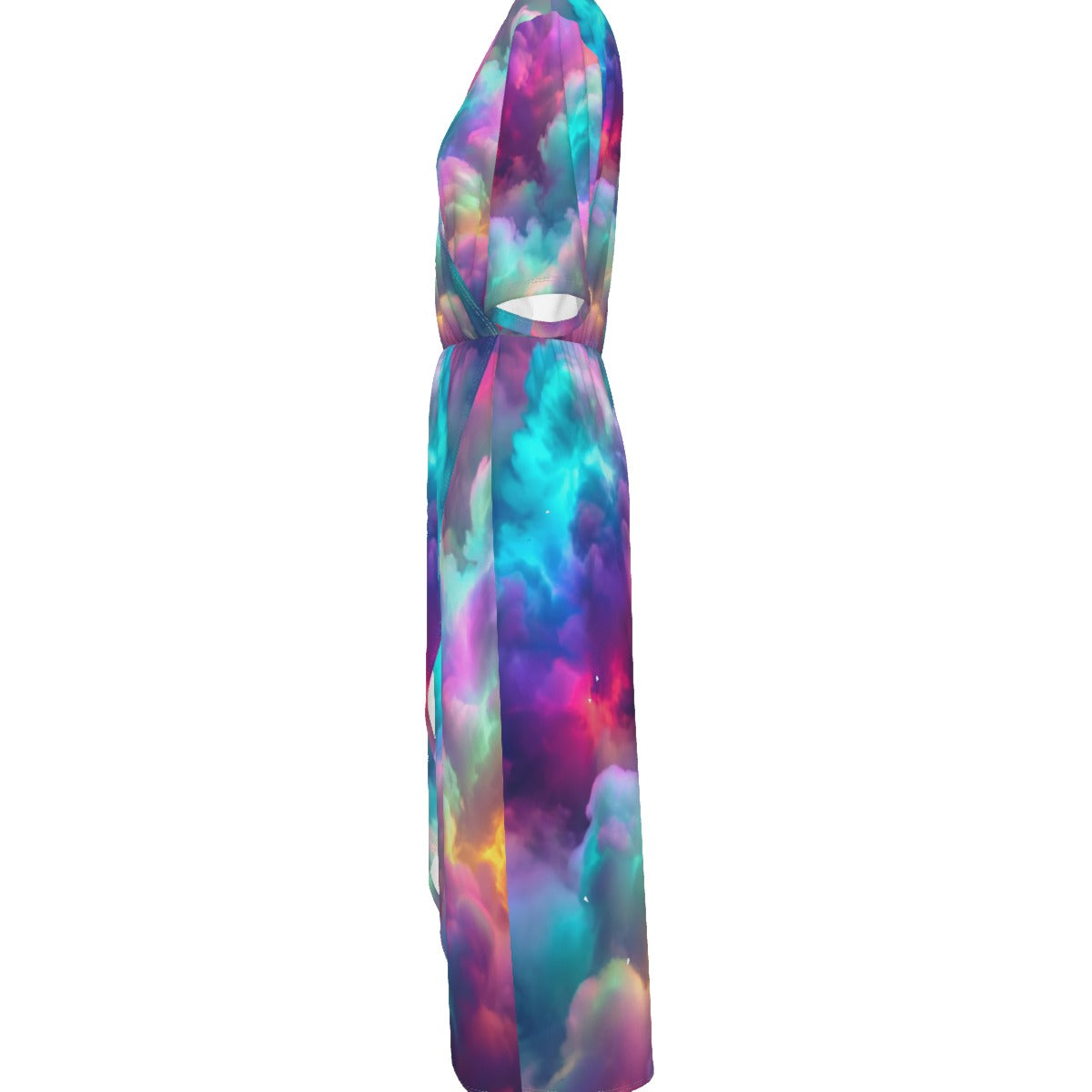 Women's Short Sleeve V-neck Dress