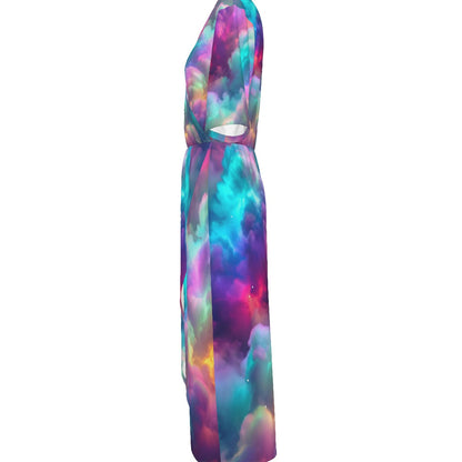 Women's Short Sleeve V-neck Dress
