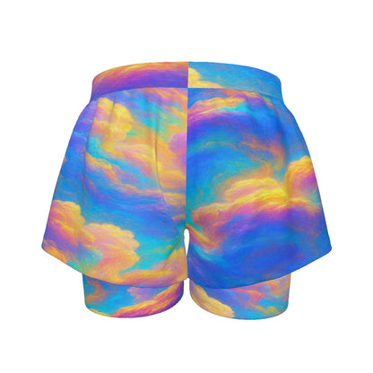 Unisex Sports Lined Shorts