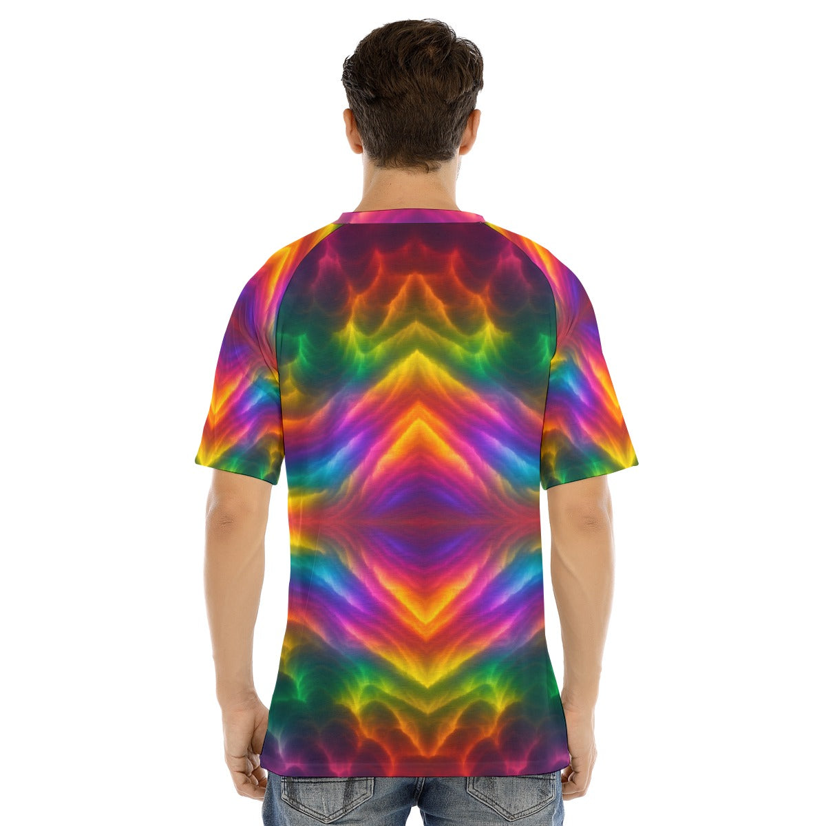 Men's Raglan Sleeve T-shirt With Button Closure