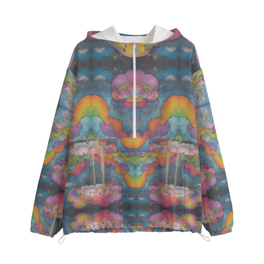 Unisex Pullover Jacket With Zipper Closure