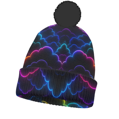 Knitted Hat With Pom-Pom