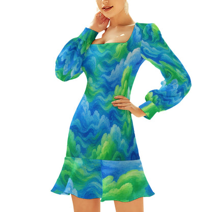 Women's Ruffle Hem Skinny Dress by O’Nimbus – view 3