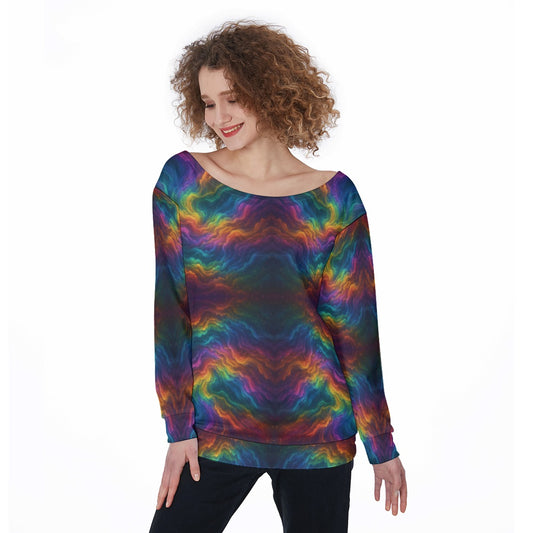 Women's Off-Shoulder Sweatshirt