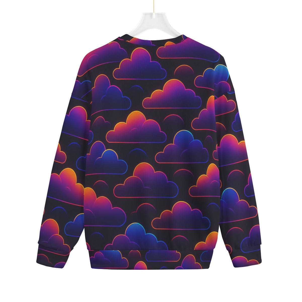 Unisex Drop-shoulder Knitted Fleece Sweater - view 2