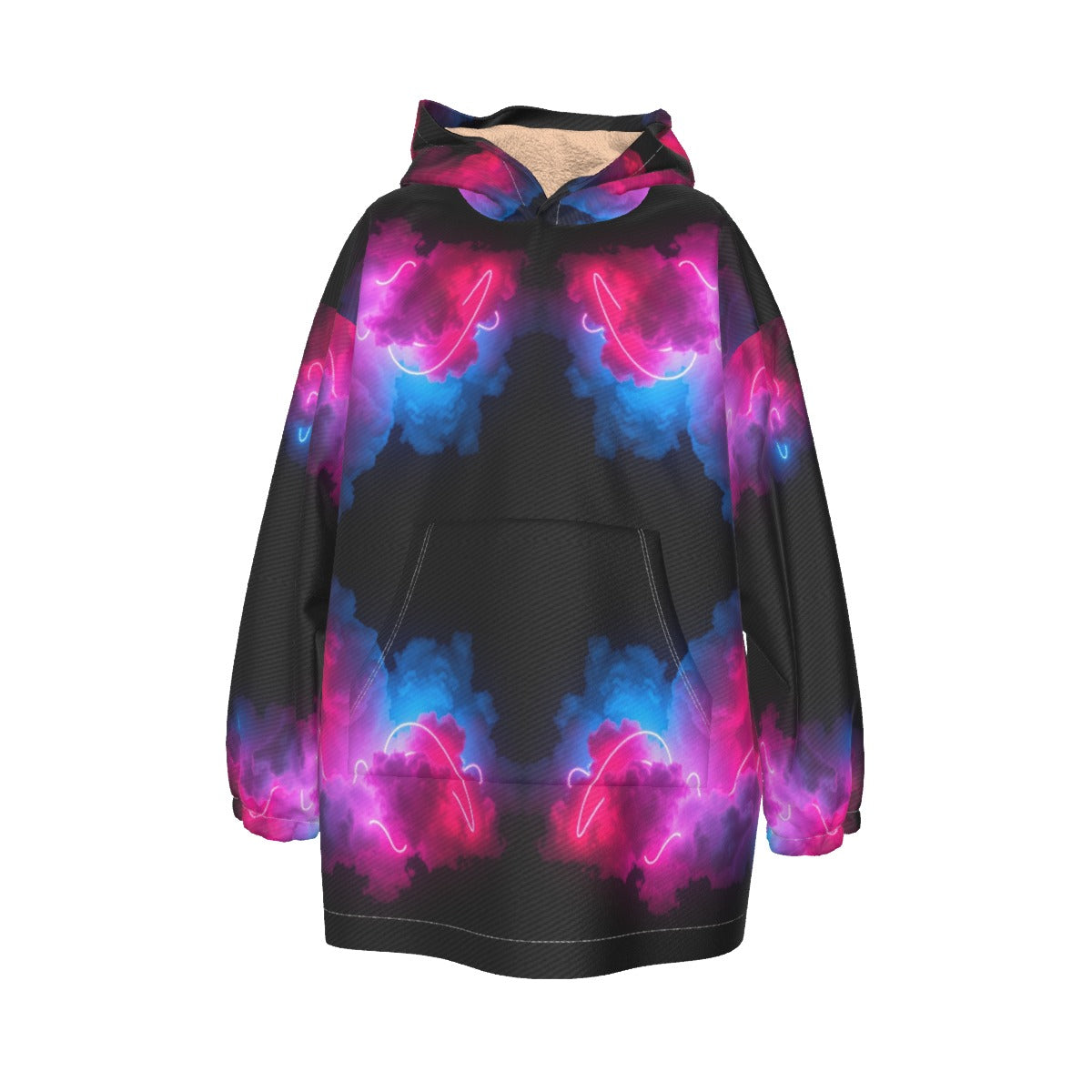 Unisex Kid's Sherpa Fleece Hoodie Blanket