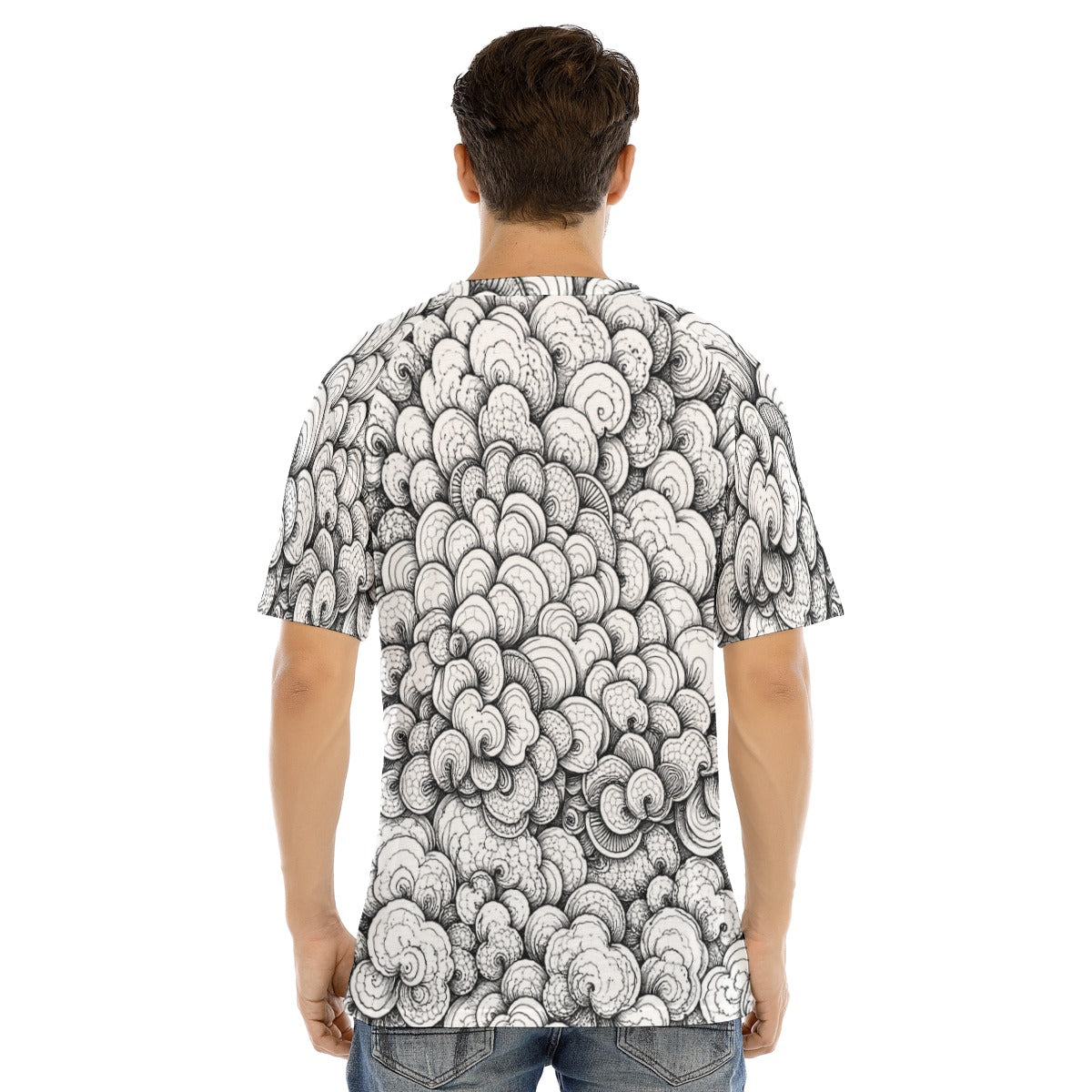 Men's Raglan Sleeve T-shirt With Button Closure