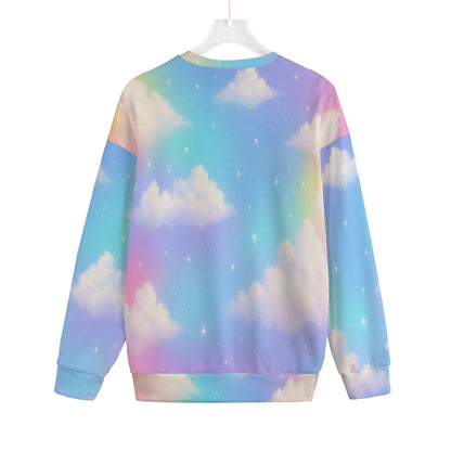Unisex Drop-shoulder Knitted Fleece Sweater - view 2