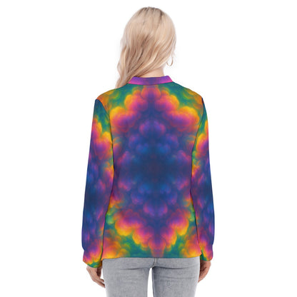 Women's Long Sleeve Blouse With Button Closure