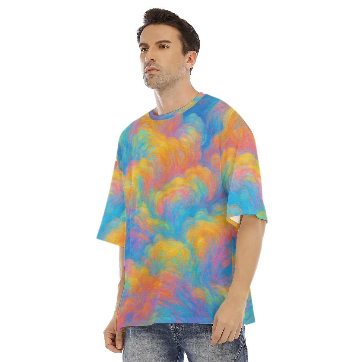 Men's Drop Shoulder T-shirt With Short Sleeve