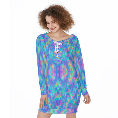 Women's Lace-Up Sweatshirt