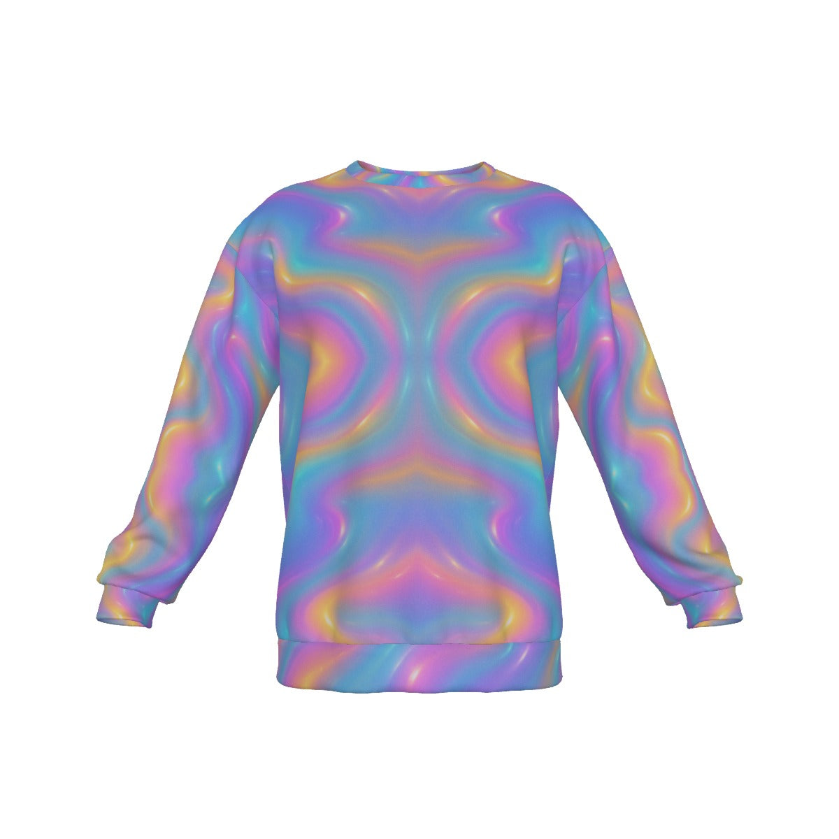 Men's Drop Shoulder Round Neck Long-Sleeved Sweatshirt