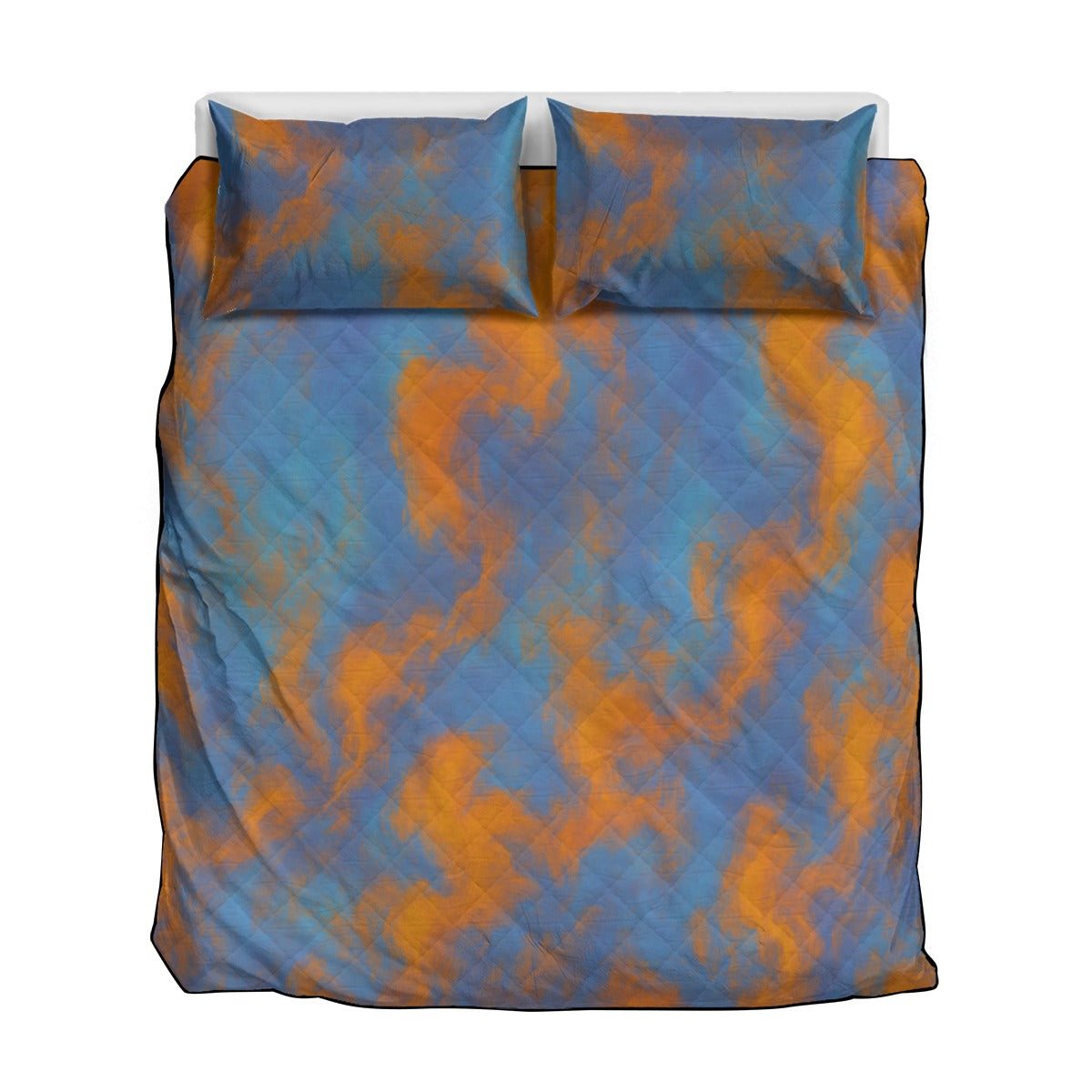 Unisex Quilt & Pillow Cases With Edge-wrapping Strips