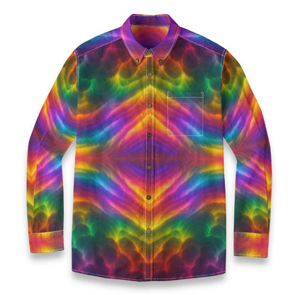 Men's Casual Lapel Long Sleeve Shirt|125GSM Cotton
