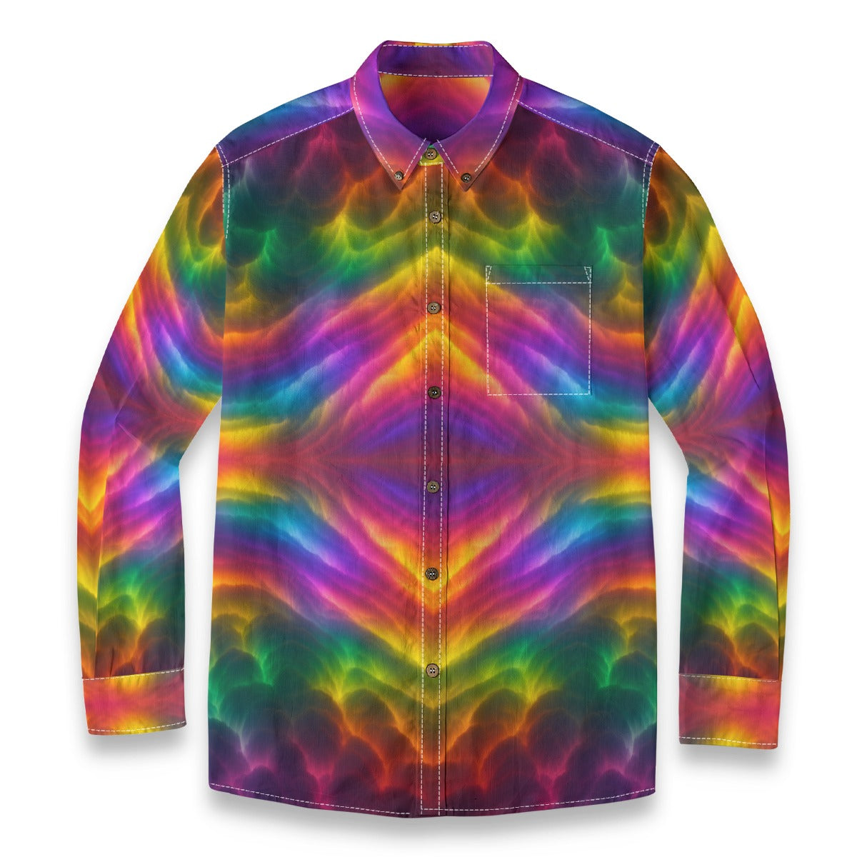 Men's Casual Lapel Long Sleeve Shirt|125GSM Cotton