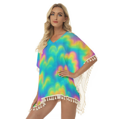 Women's Square Fringed Shawl