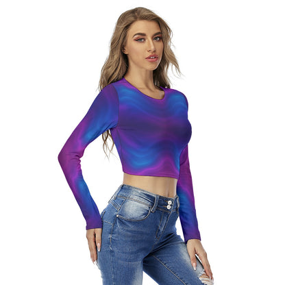 Women's Round Neck Crop Top T-Shirt