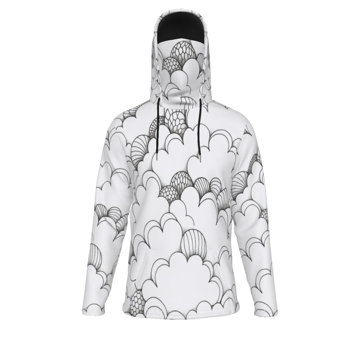 Men's Pullover Hoodie With Mask - view 1