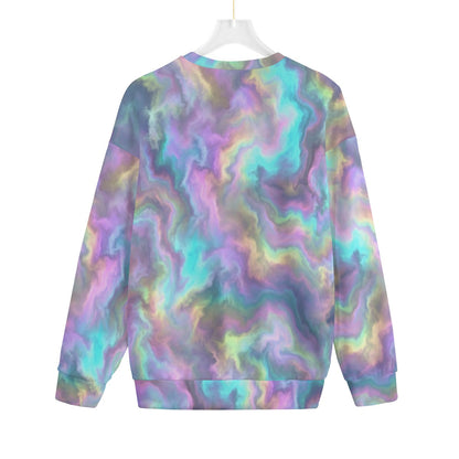 Unisex Drop-shoulder Knitted Fleece Sweater - view 2