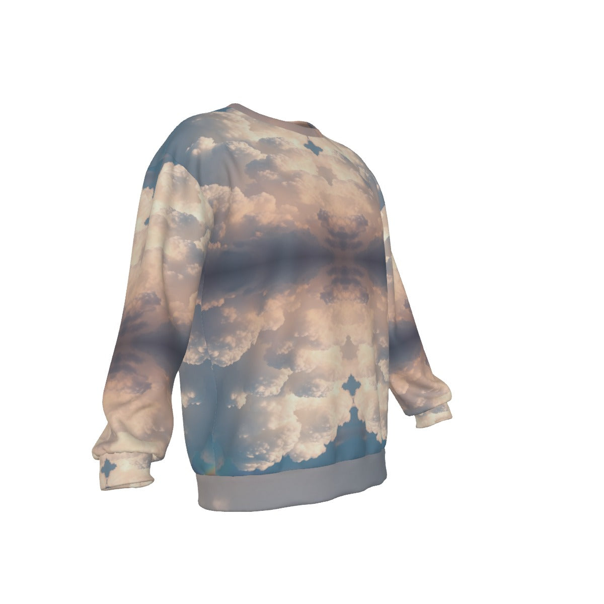 Men's Drop Shoulder Round Neck Long-Sleeved Sweatshirt