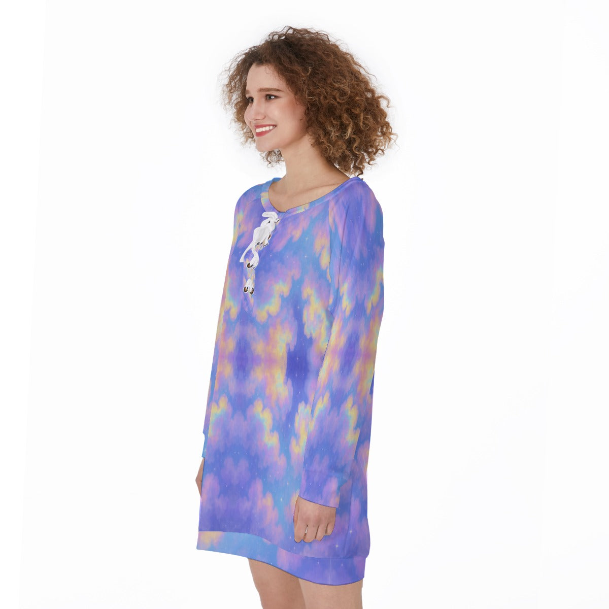 Women's Lace-Up Sweatshirt