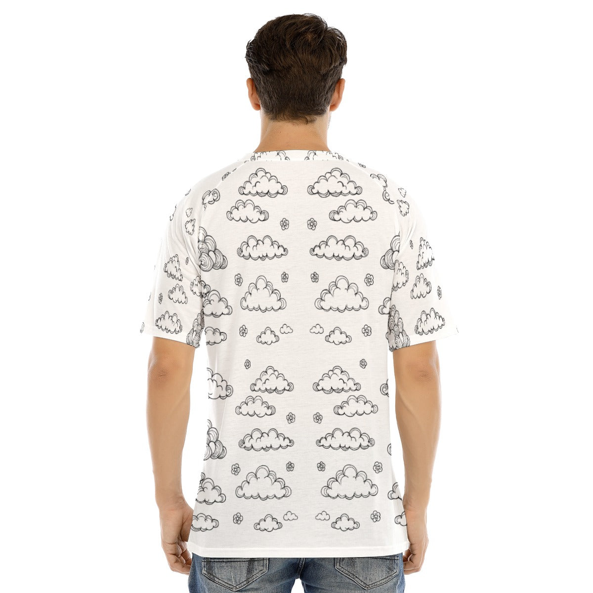 Men's Raglan Sleeve T-shirt With Button Closure