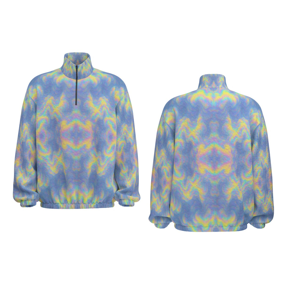 Unisex Turtleneck Zippered Sweatshirt