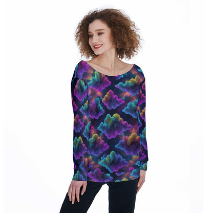 Women's Off-Shoulder Sweatshirt