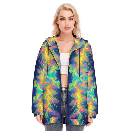 Women's Long Hoodie With Zipper Closure