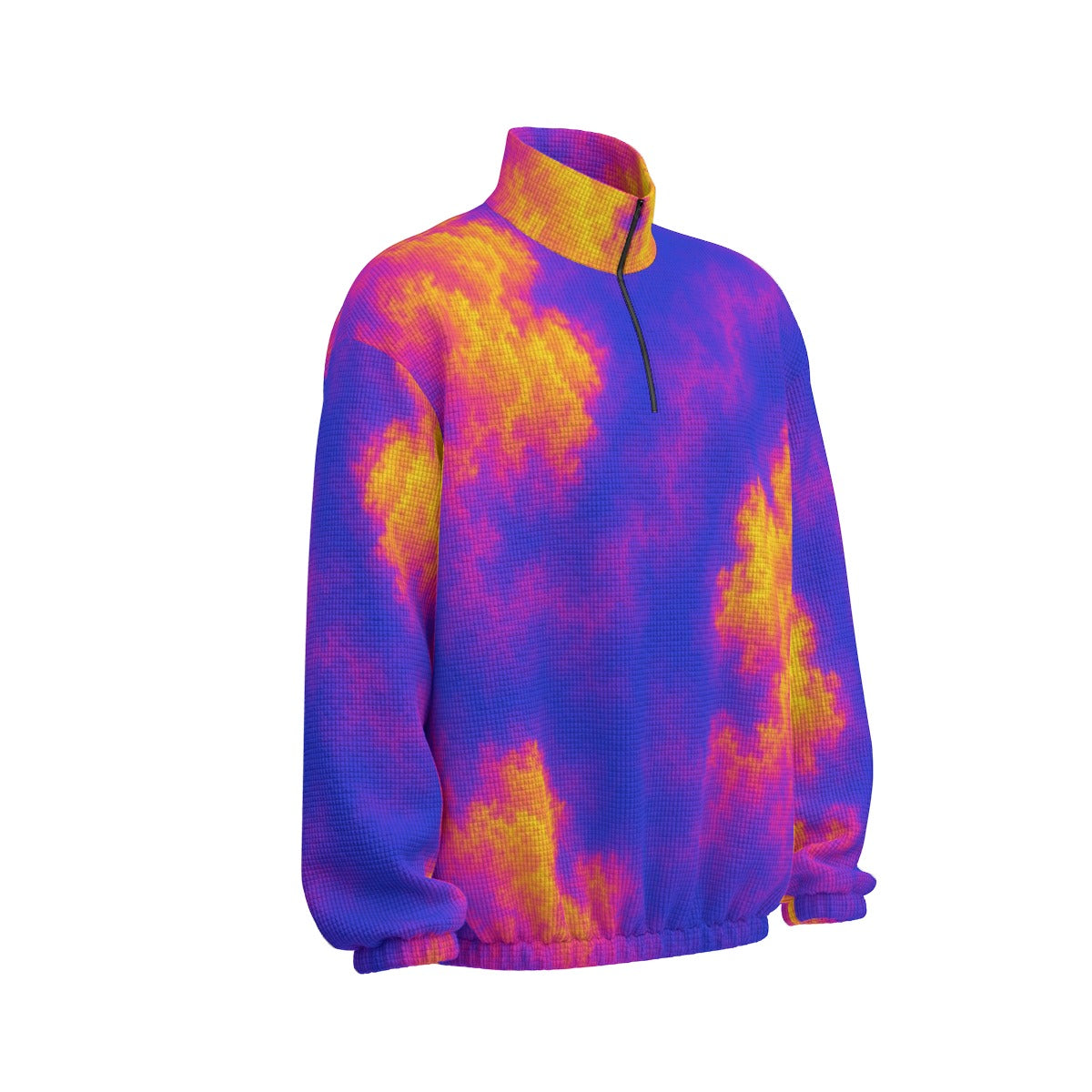 Unisex Turtleneck Zippered Sweatshirt