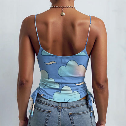 All-over Print Drawstring Camisole
