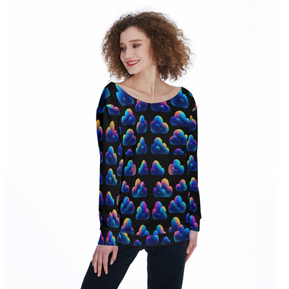 Women's Off-Shoulder Sweatshirt