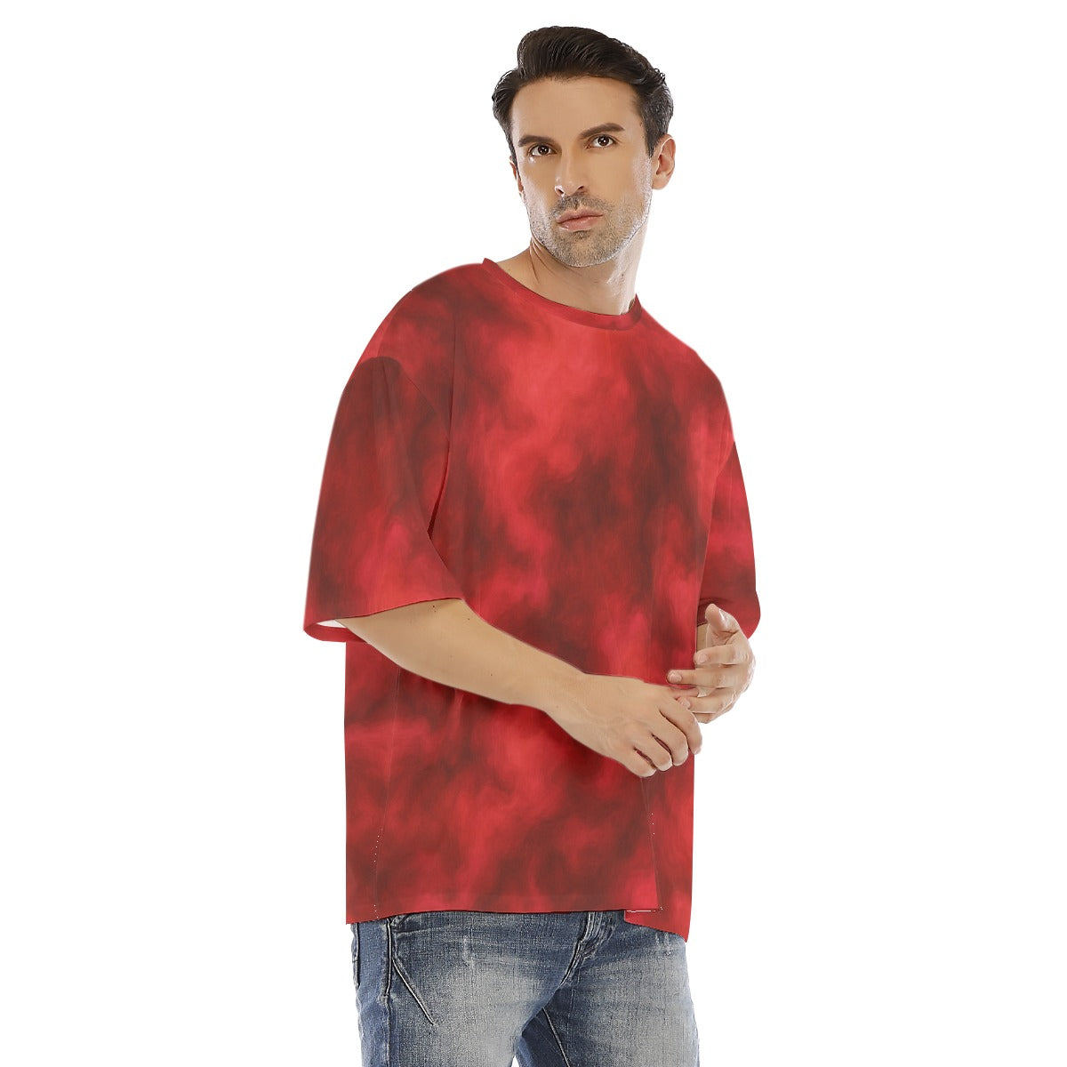 Men's Drop Shoulder T-shirt With Short Sleeve
