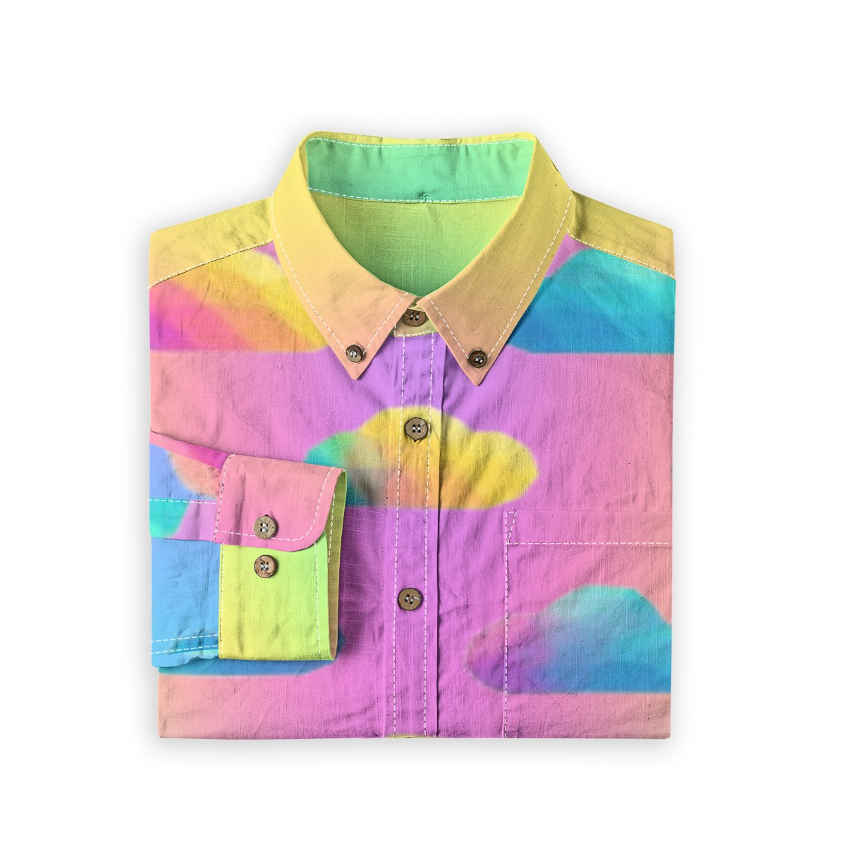 Men's Casual Lapel Long Sleeve Shirt|125GSM Cotton