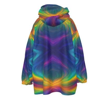 Unisex Kid's Sherpa Fleece Hoodie Blanket