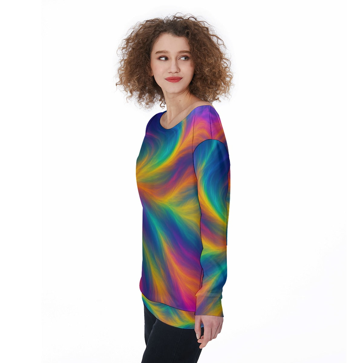 Women's Off-Shoulder Sweatshirt