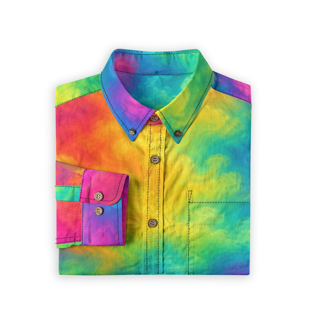 Men's Casual Lapel Long Sleeve Shirt|125GSM Cotton