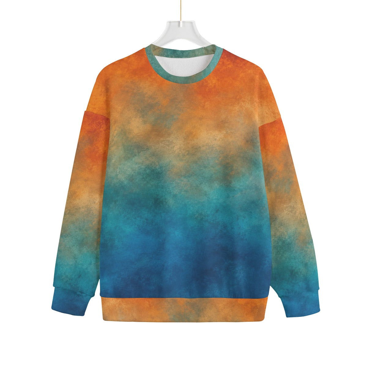 Unisex Drop-shoulder Knitted Fleece Sweater - view 1