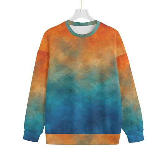 Unisex Drop-shoulder Knitted Fleece Sweater - view 1