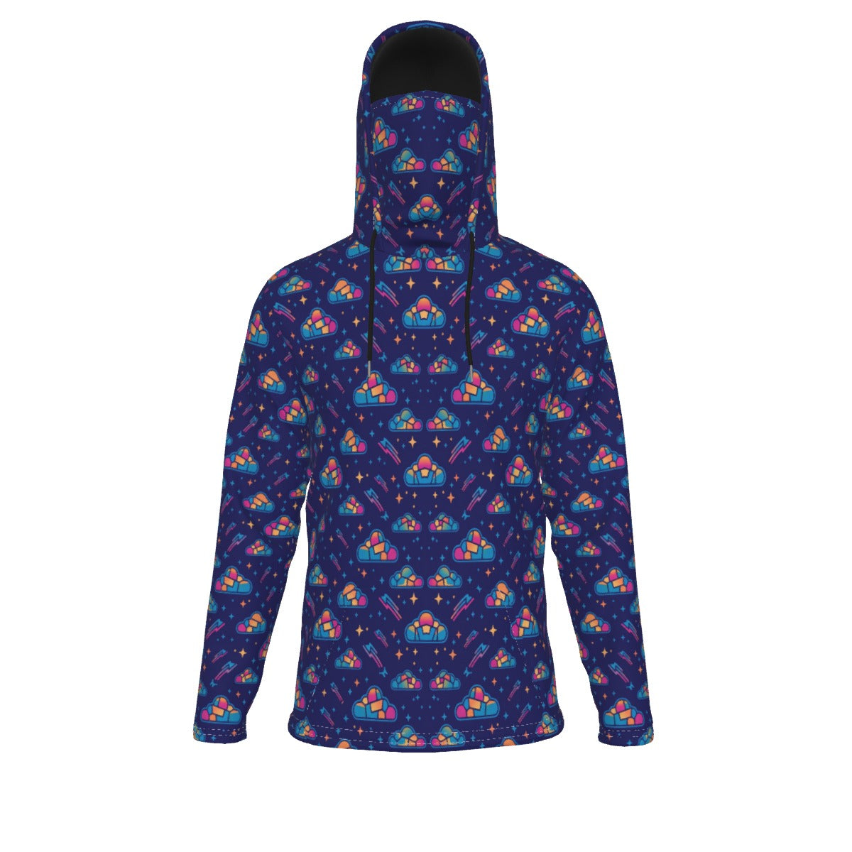 Men's Pullover Hoodie With Mask - view 1