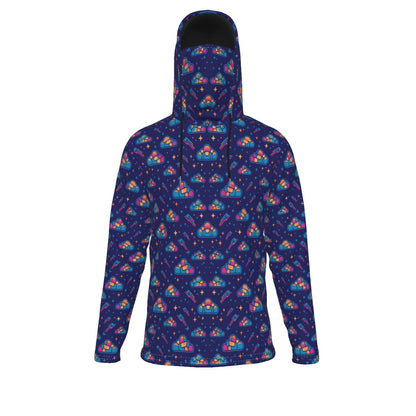 Men's Pullover Hoodie With Mask - view 1