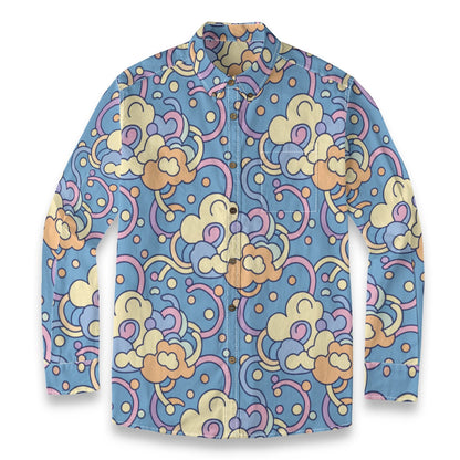 Men's Casual Lapel Long Sleeve Shirt|125GSM Cotton