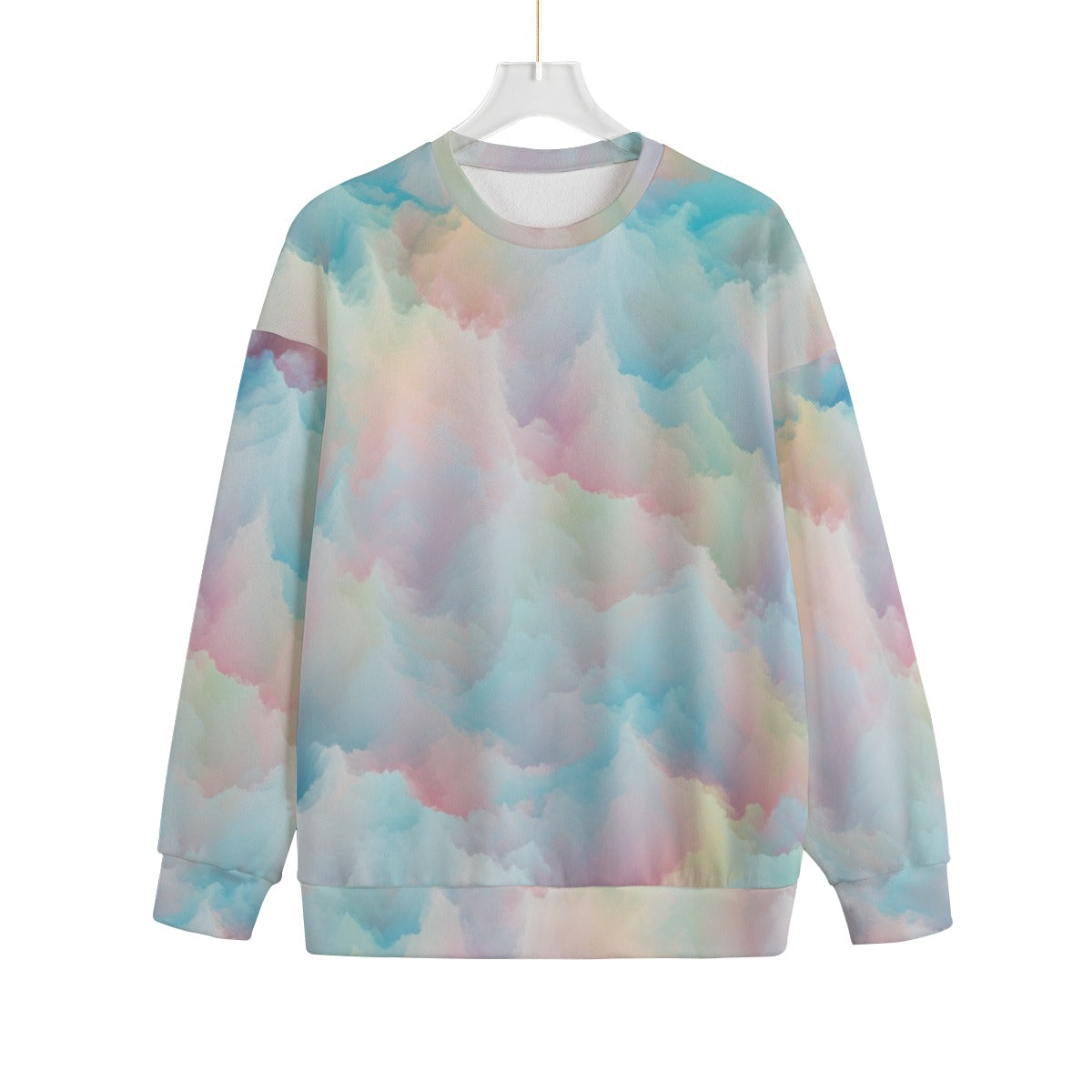 Unisex Drop-shoulder Knitted Fleece Sweater - view 1