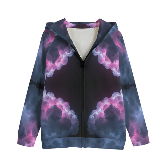 Unisex Kid's Zip Up Raglan Sleeve Hoodie | 310GSM Cotton