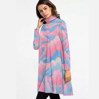 Women's High Neck Dress With Long Sleeve by O’Nimbus – view 3