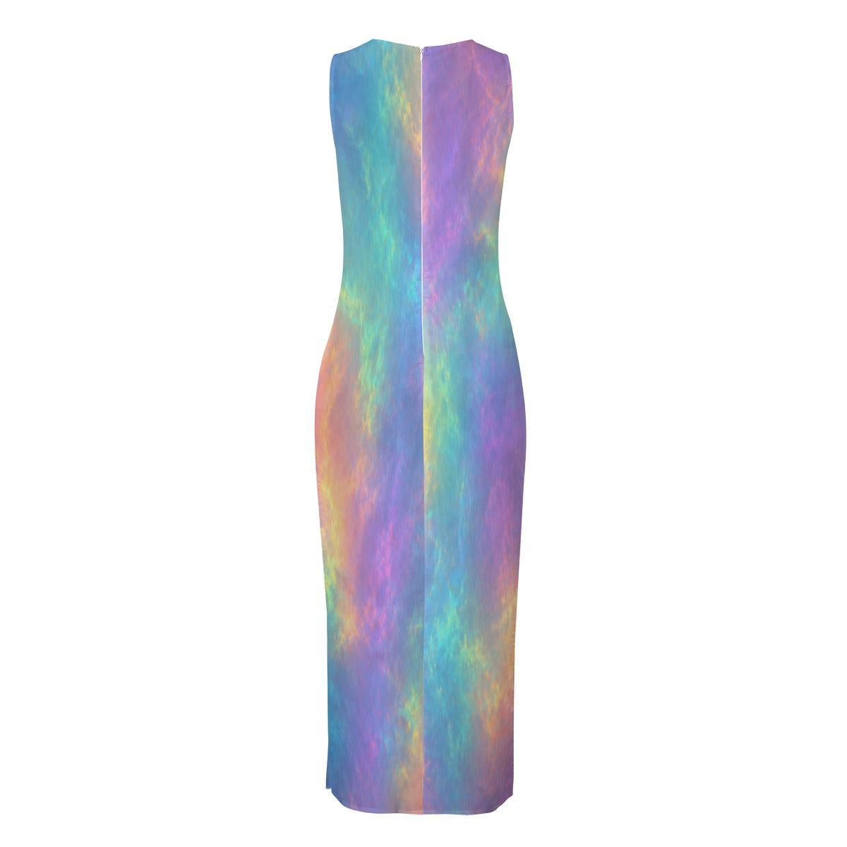 Women's Beach Perspective Chiffon Sleeveless Dress