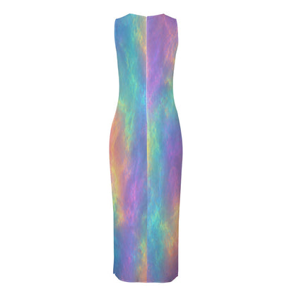 Women's Beach Perspective Chiffon Sleeveless Dress
