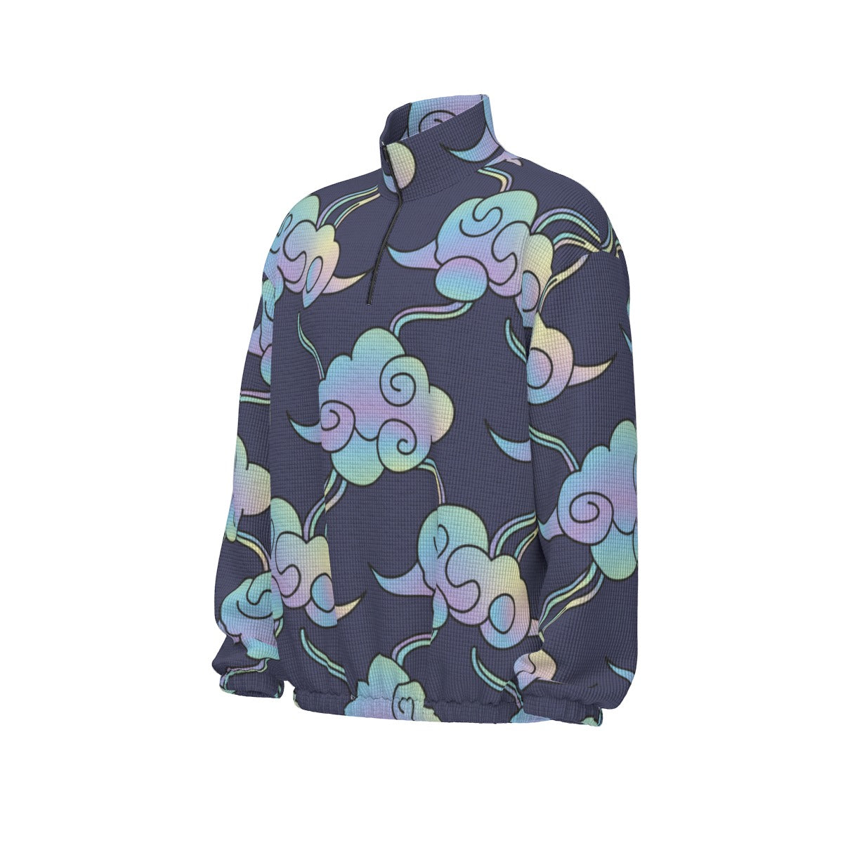 Unisex Turtleneck Zippered Sweatshirt