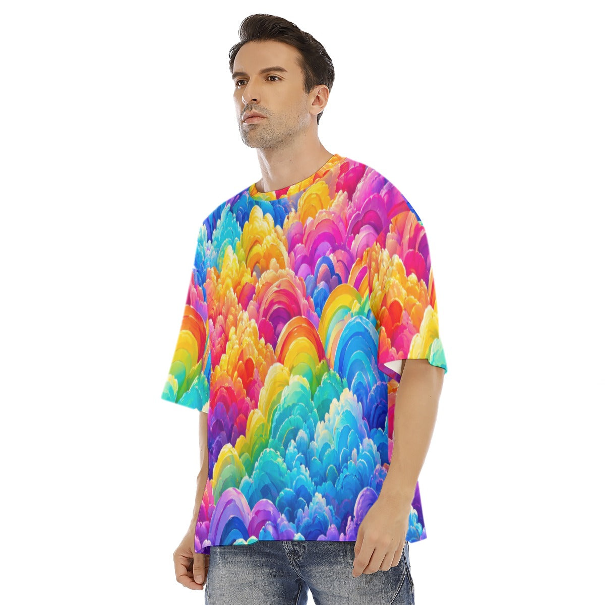 Men's Drop Shoulder T-shirt With Short Sleeve